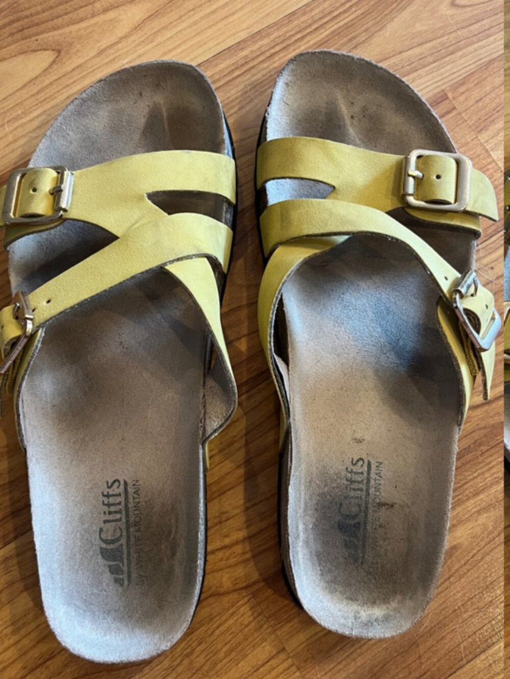 Yellow Buckle Sandals